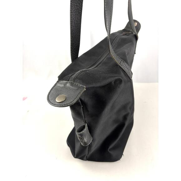 VTG Chico's Nylon Large Black Tote Bag 1990s Y2K - Picture 8 of 16